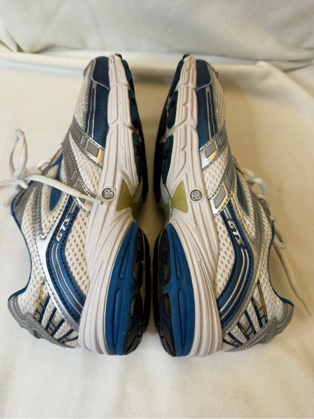 Brooks Adrenaline GTS Vintage Y2K Silver Blue Mesh Running Shoes Women's 9 - Picture 4 of 11